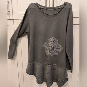 Made in Italy long-sleeve tunic dress